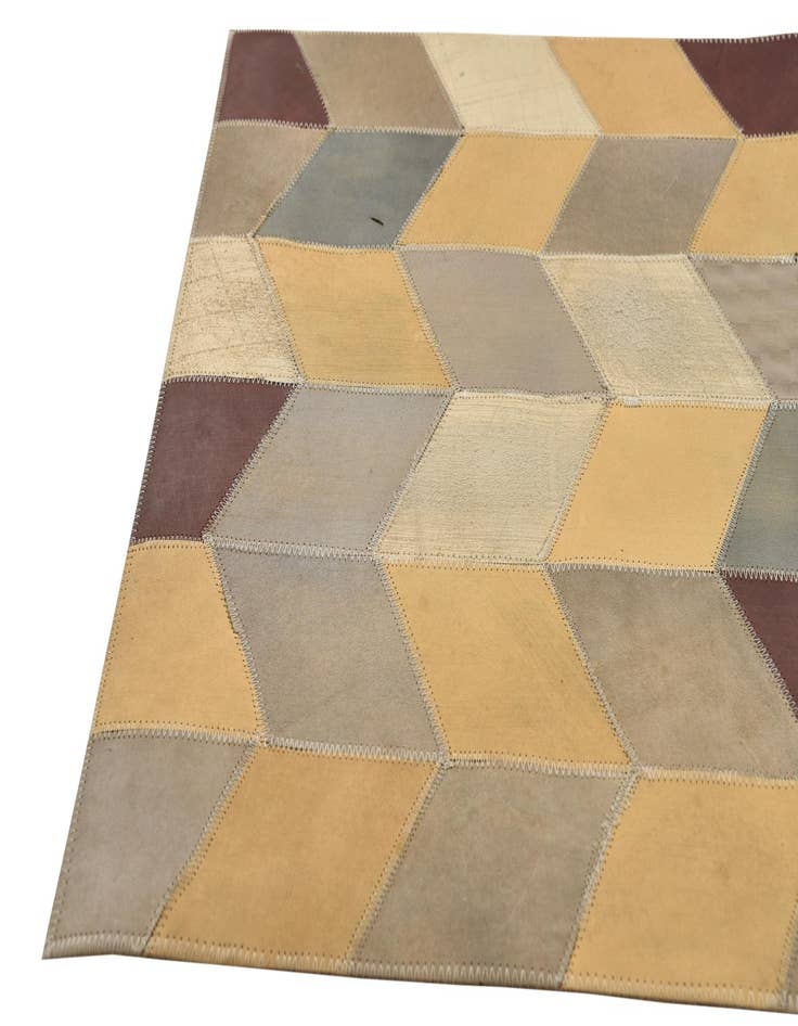 Detail image of 2' x 3' Cowhide Leather Rug