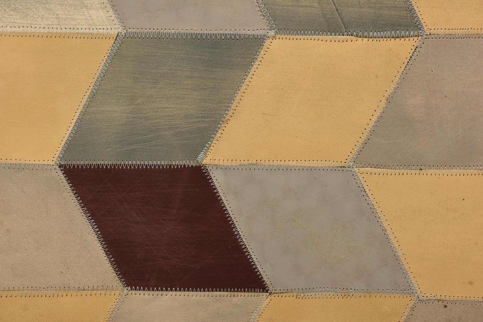2' x 3' Cowhide Leather Rug