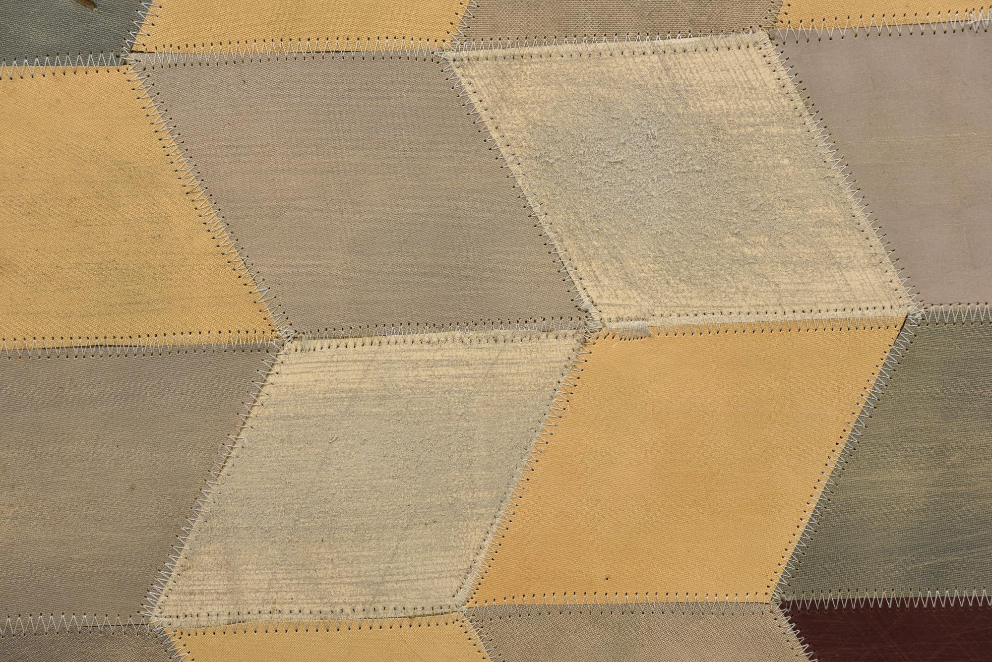 2' x 3' Cowhide Leather Rug