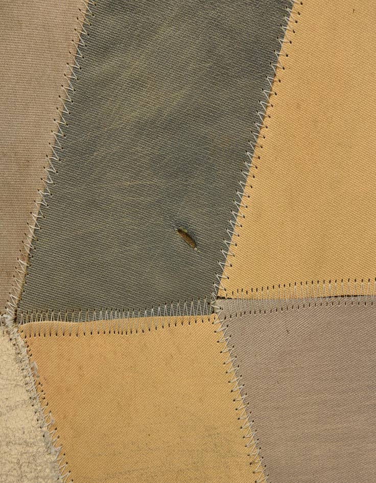 Detail image of 2' x 3' Cowhide Leather Rug