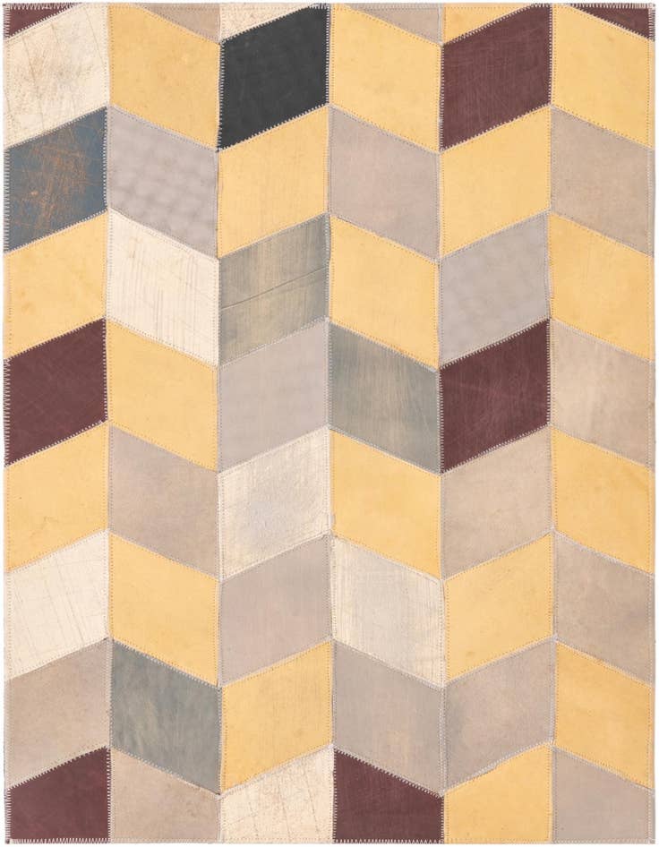 Detail image of 2' x 3' Cowhide Leather Rug
