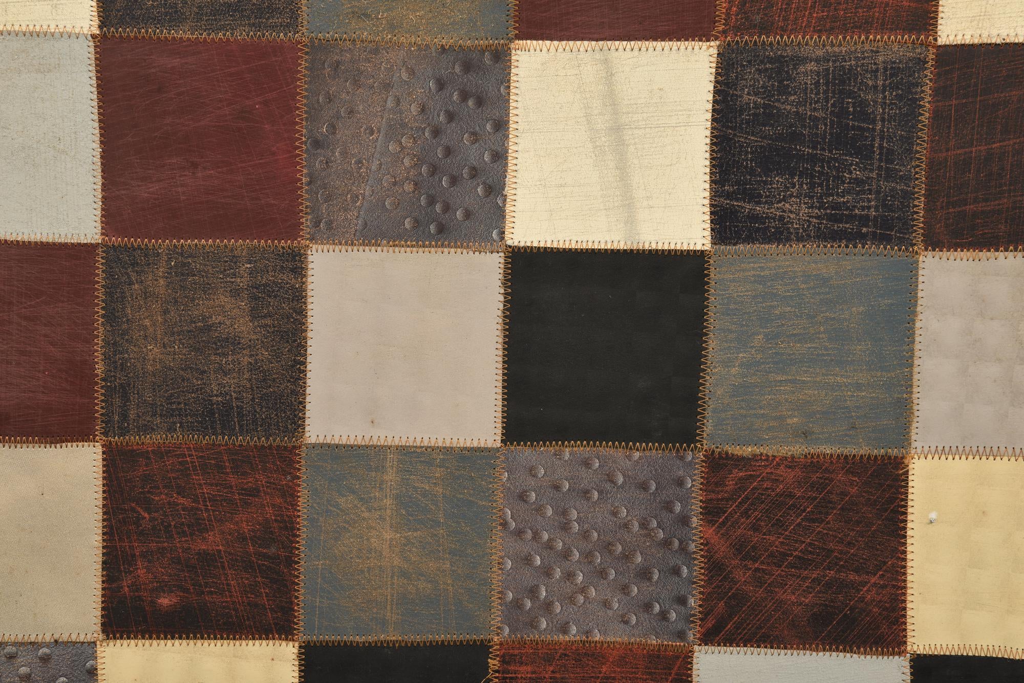 2' x 3' Cowhide Leather Rug