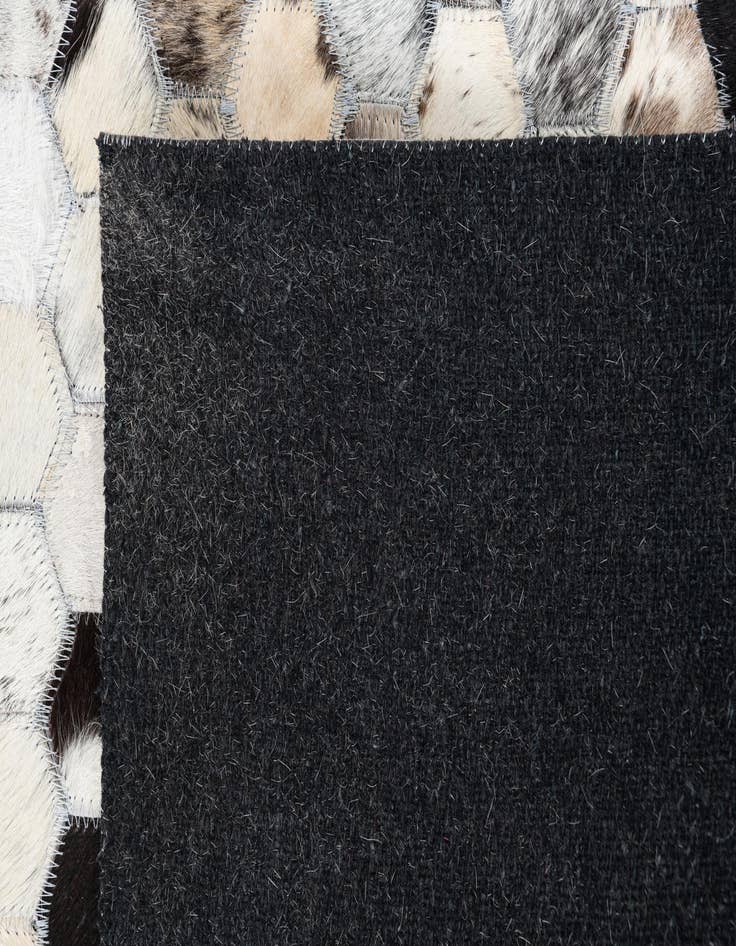 Detail image of 5' 1 x 8' Cowhide Leather Rug