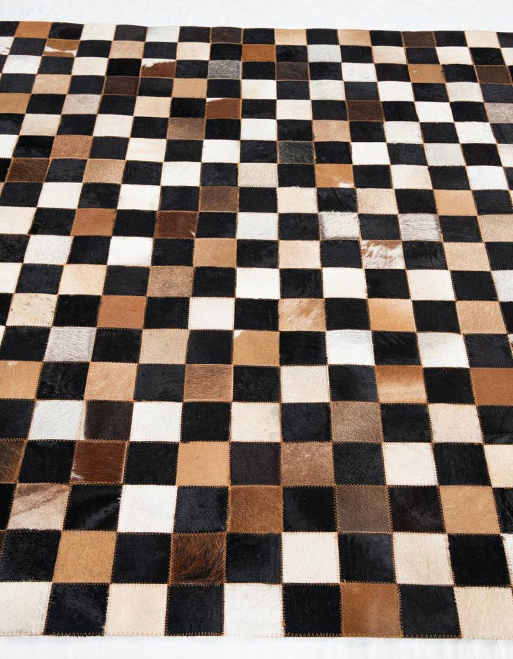 Detail image of 5' x 8' Cowhide Leather Rug