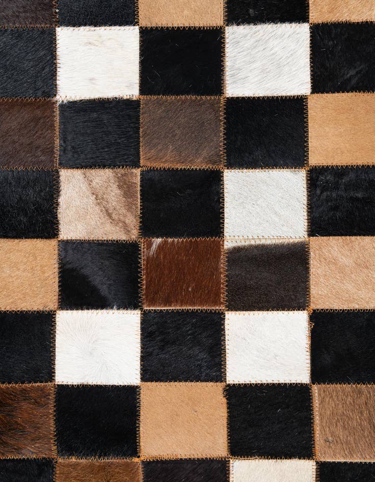 Detail image of 5' x 8' Cowhide Leather Rug