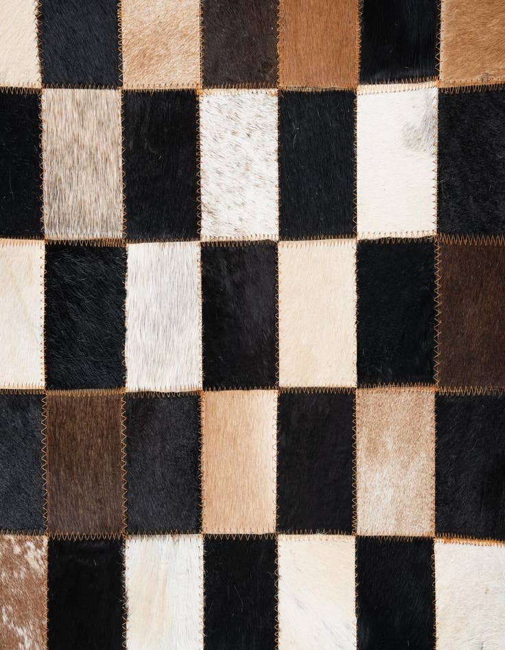 Detail image of 5' x 8' Cowhide Leather Rug