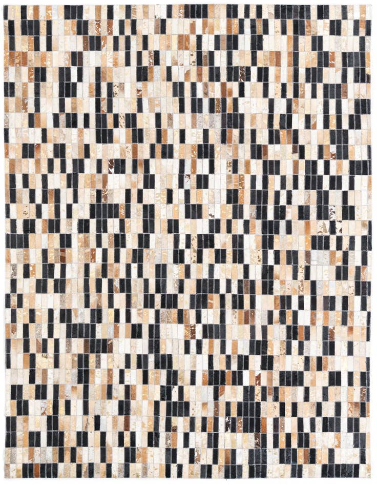 Detail image of 5' 1 x 7' 7 Cowhide Leather Rug
