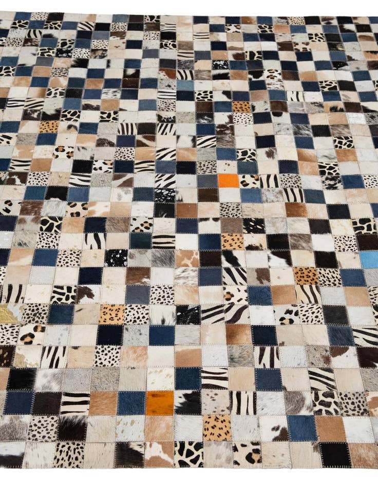 Detail image of 5' x 8' Cowhide Leather Rug