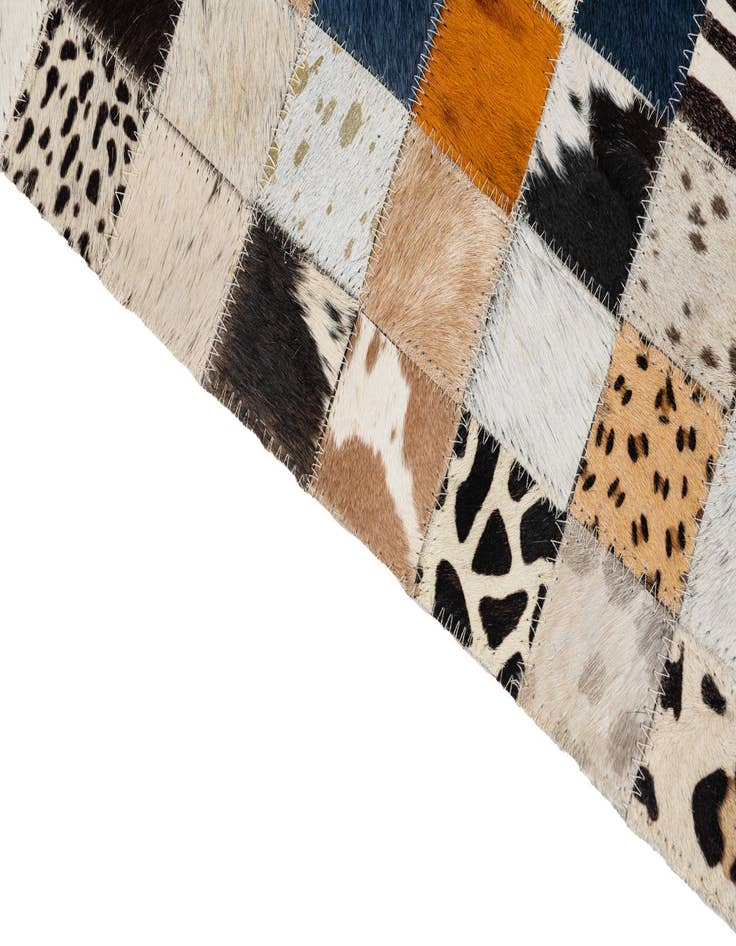 Detail image of 5' x 8' Cowhide Leather Rug