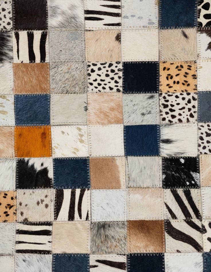 Detail image of 5' x 8' Cowhide Leather Rug