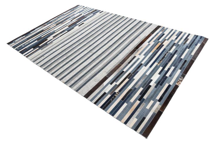 Detail image of 5' 1 x 8' Cowhide Leather Rug
