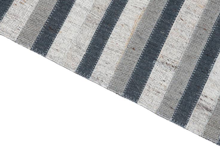 Detail image of 5' 1 x 8' Cowhide Leather Rug