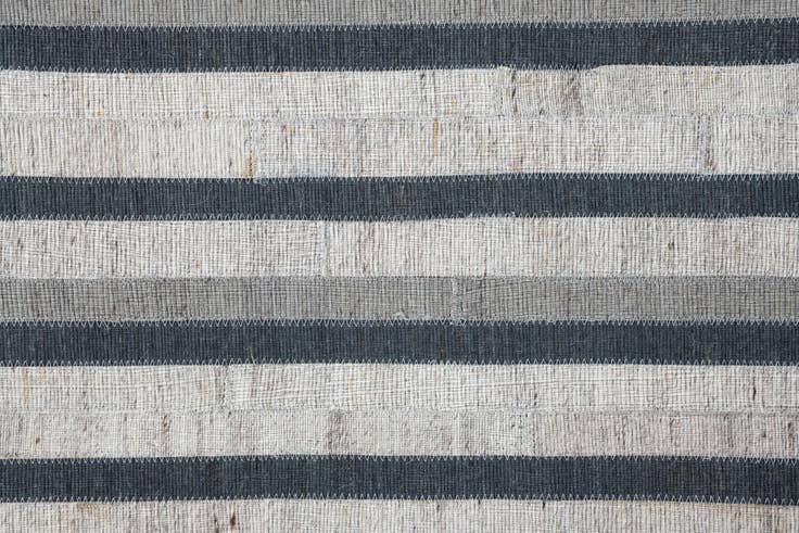 Detail image of 5' 1 x 8' Cowhide Leather Rug