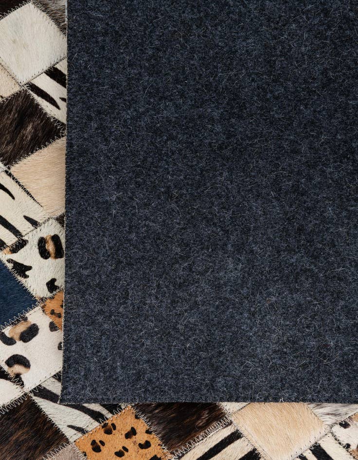 Detail image of 5' x 7' 10 Cowhide Leather Rug