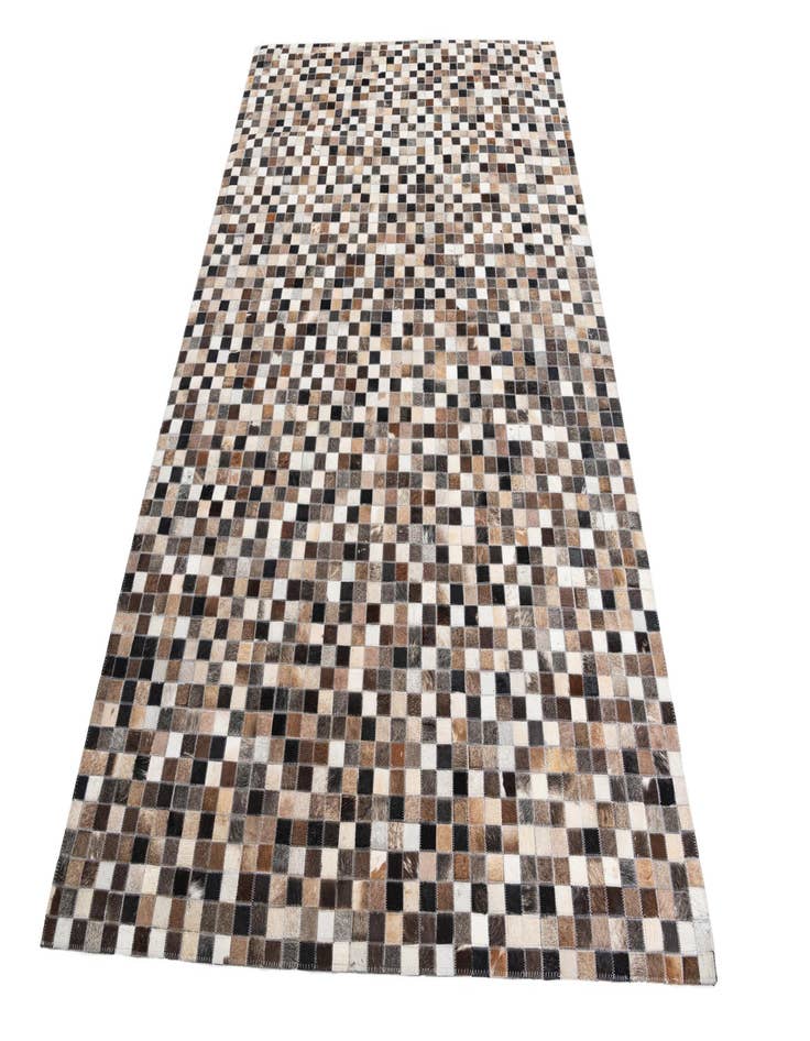 Detail image of 5' 1 x 8' Cowhide Leather Rug