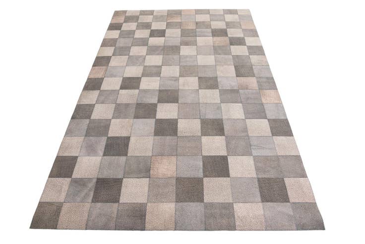 Detail image of 5' x 7' 9 Cowhide Leather Rug