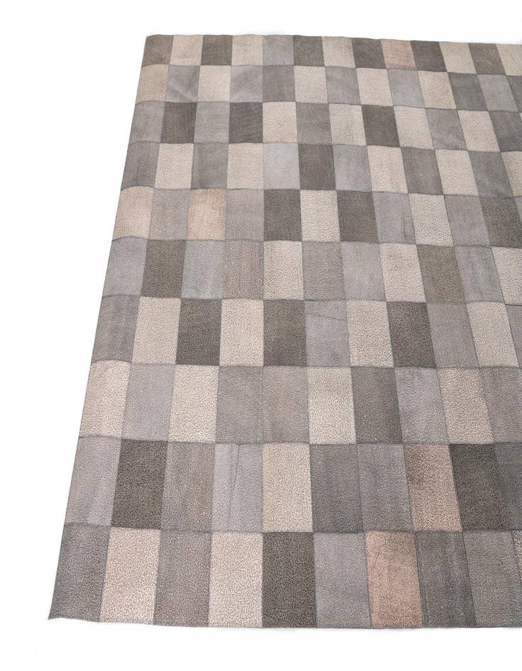 Detail image of 5' x 7' 9 Cowhide Leather Rug