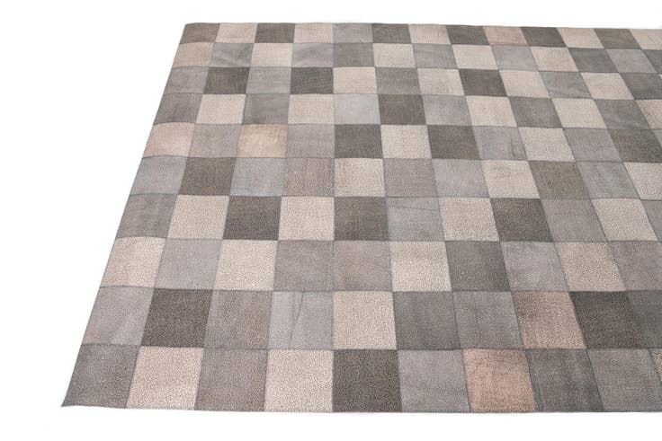 Detail image of 5' x 7' 9 Cowhide Leather Rug