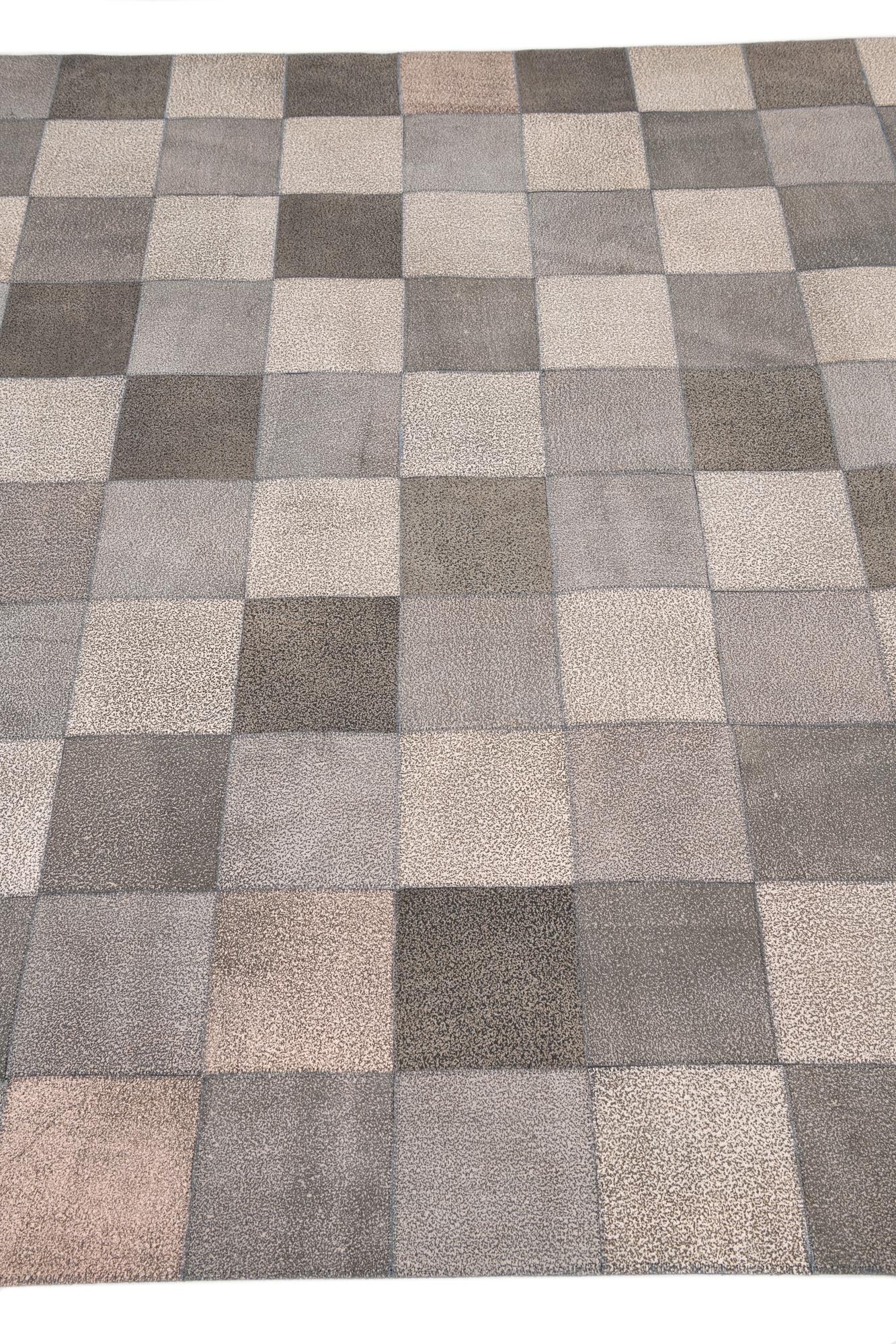 5' x 7' 9 Cowhide Leather Rug