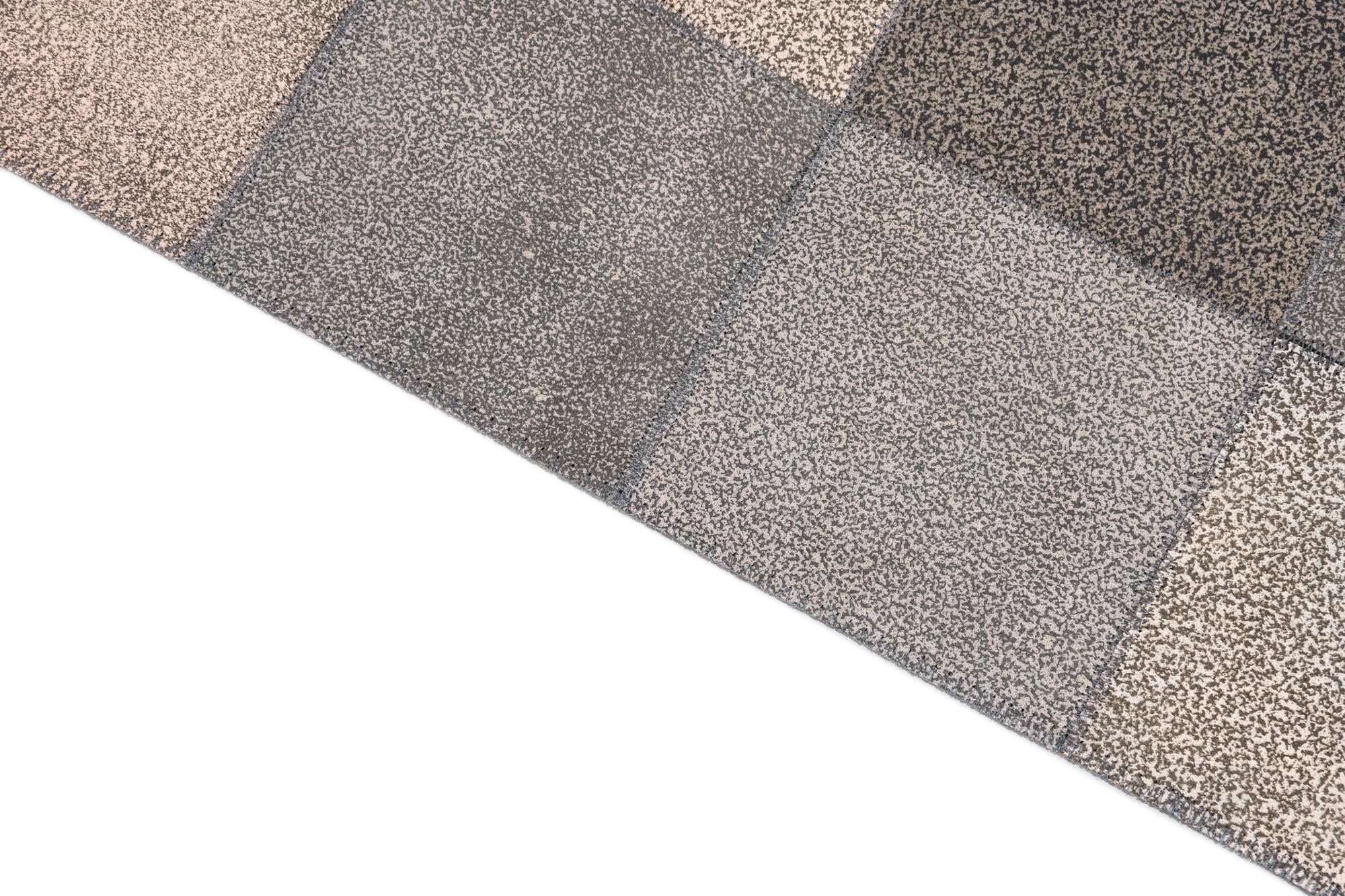 5' x 7' 9 Cowhide Leather Rug