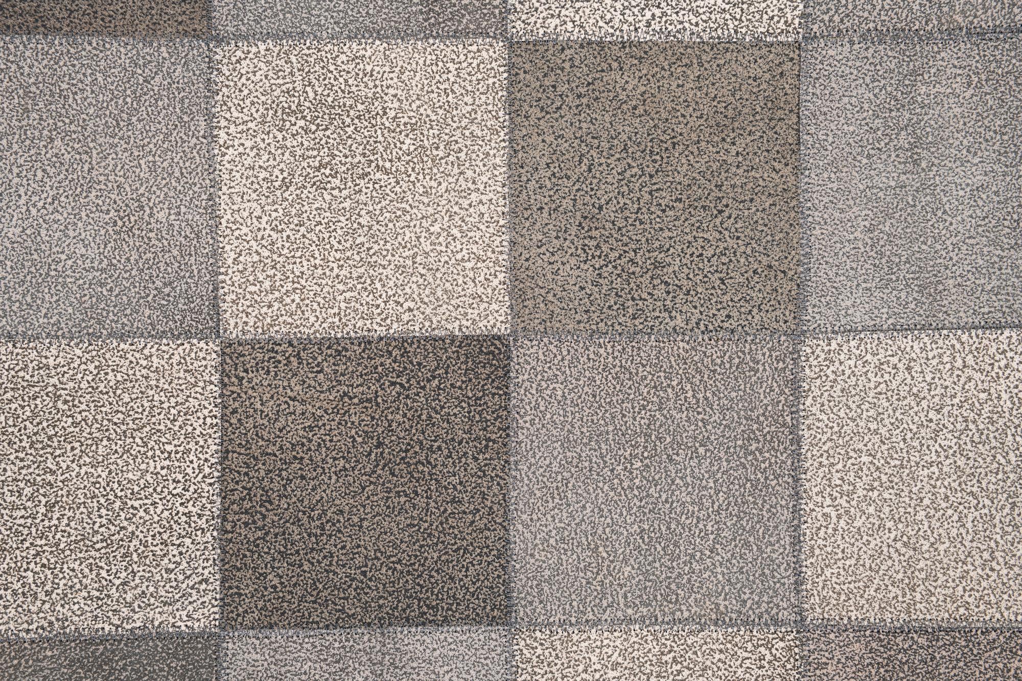 5' x 7' 9 Cowhide Leather Rug