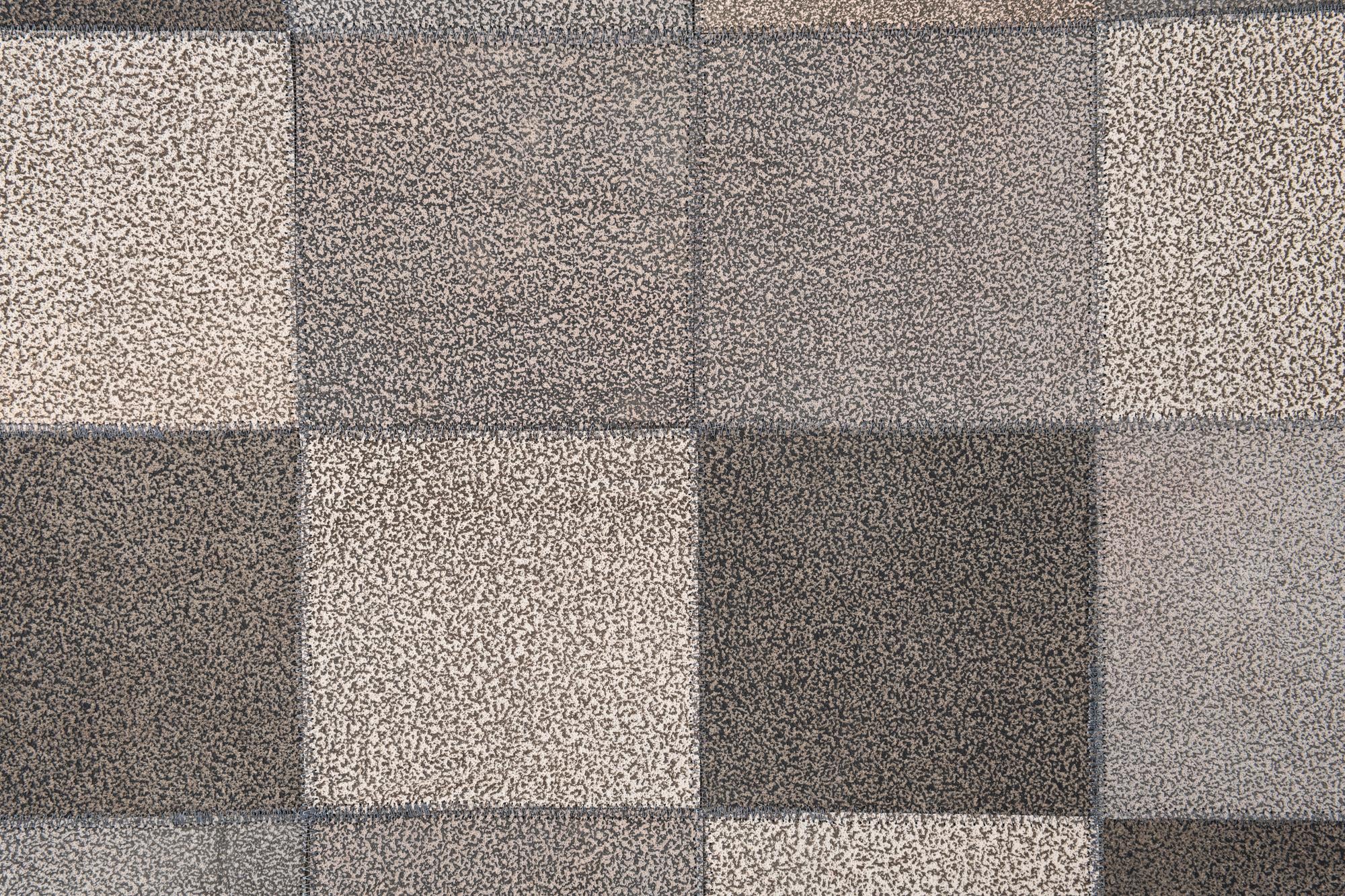 5' x 7' 9 Cowhide Leather Rug