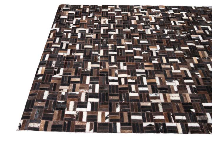 5' x 8' 1 Cowhide Leather Rug