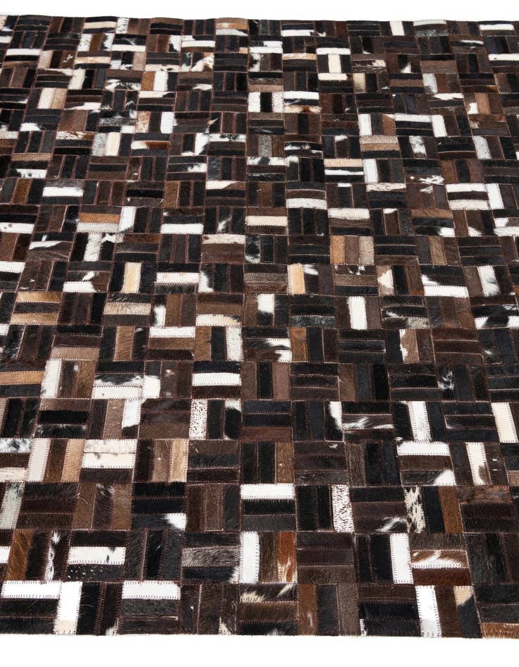 Detail image of 5' x 8' 1 Cowhide Leather Rug