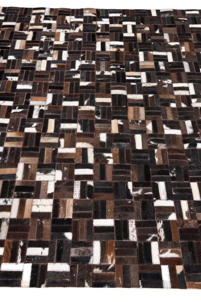 5' x 8' 1 Cowhide Leather Rug