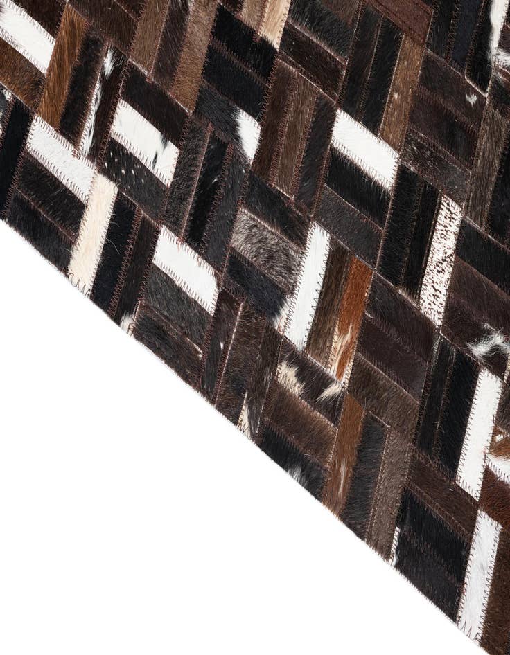 Detail image of 5' x 8' 1 Cowhide Leather Rug