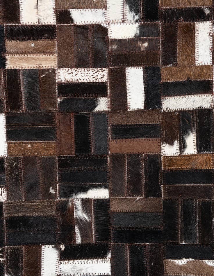 Detail image of 5' x 8' 1 Cowhide Leather Rug