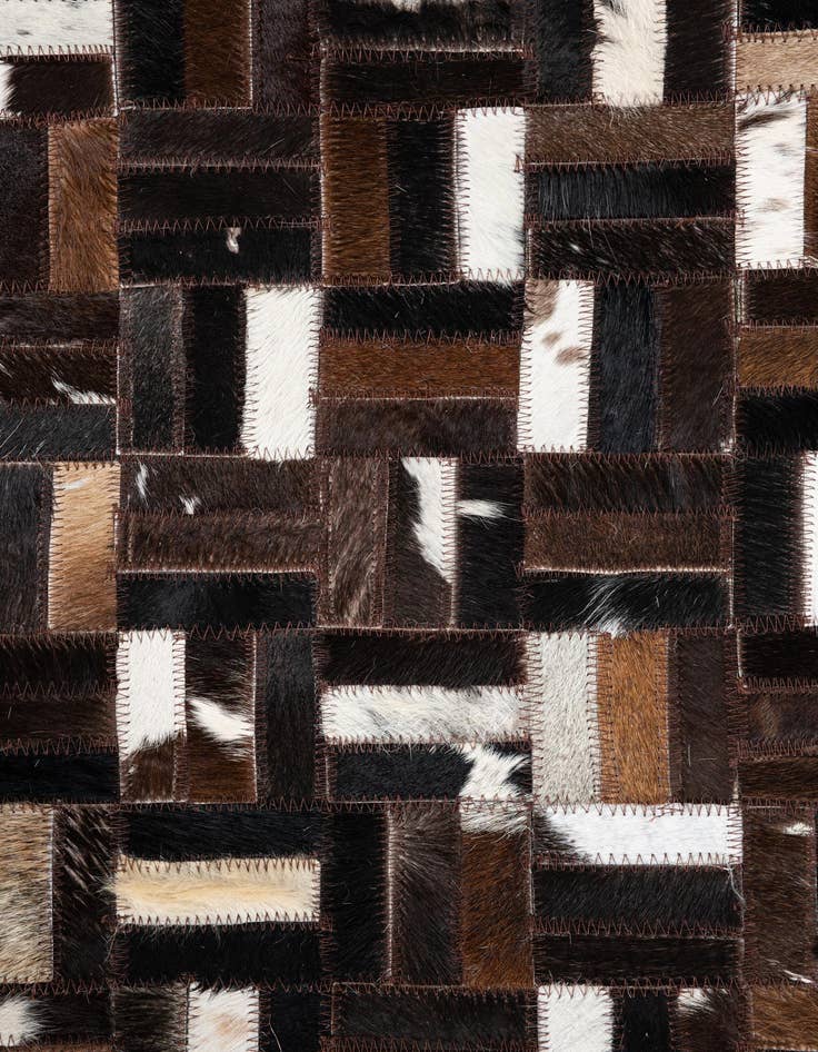 Detail image of 5' x 8' 1 Cowhide Leather Rug