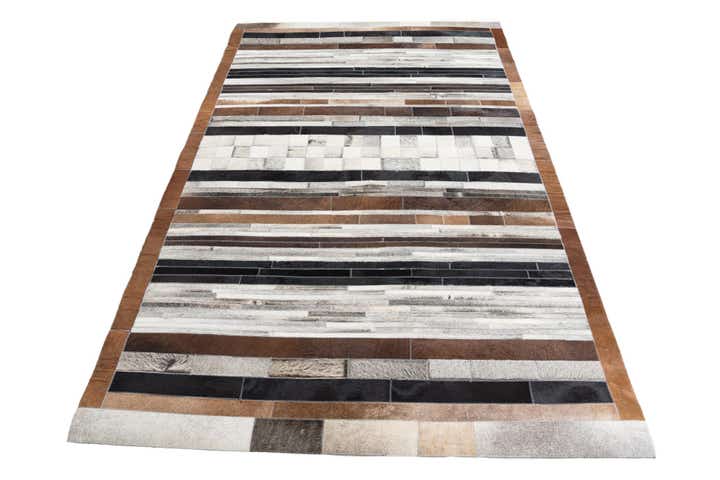 5' x 8' Cowhide Leather Rug