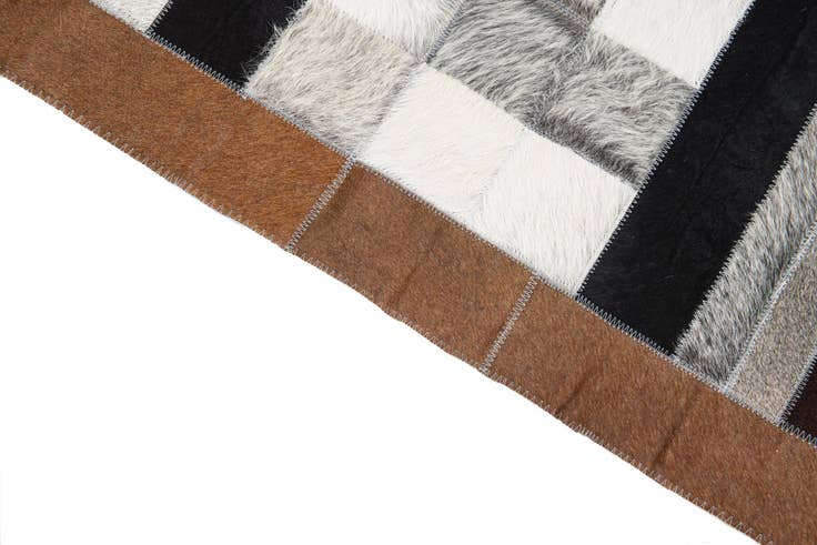 Detail image of 5' x 8' Cowhide Leather Rug