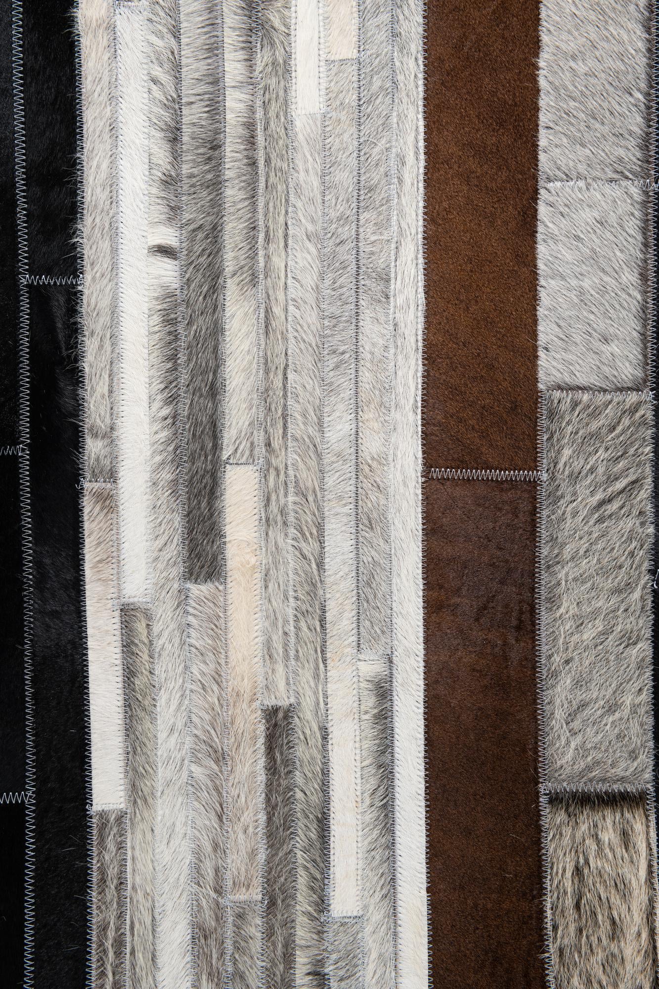 5' x 8' Cowhide Leather Rug