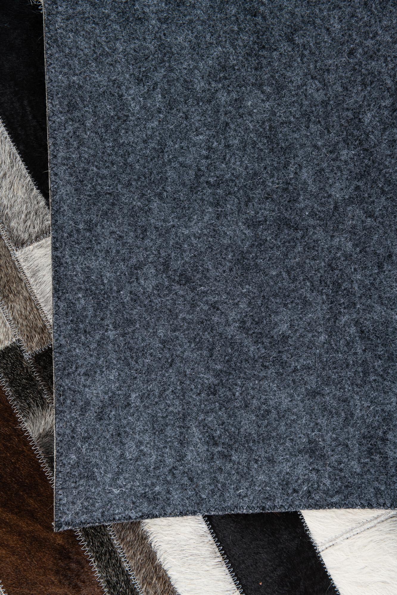 5' x 8' Cowhide Leather Rug