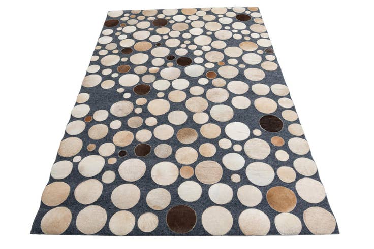 Detail image of 5' x 7' 5 Cowhide Leather Rug