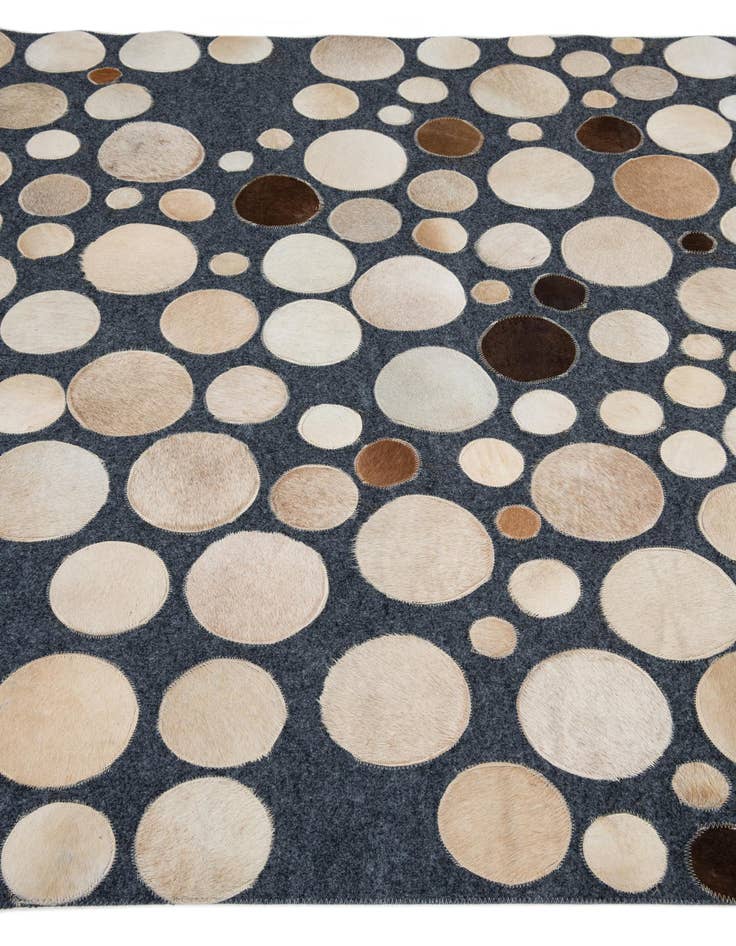 Detail image of 5' x 7' 5 Cowhide Leather Rug