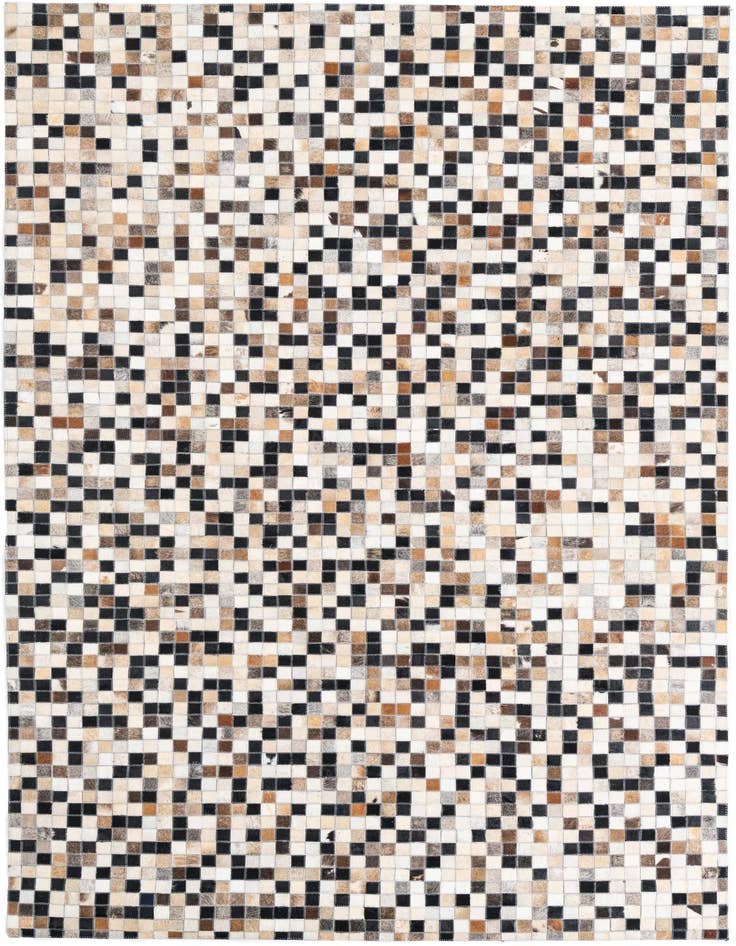 Detail image of 5' 1 x 8' Cowhide Leather Rug