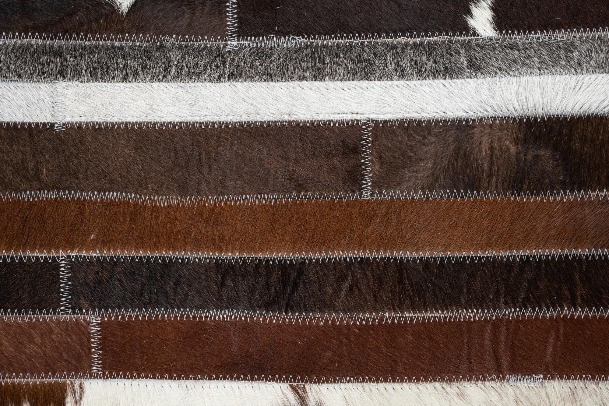 5' x 8' Cowhide Leather Rug