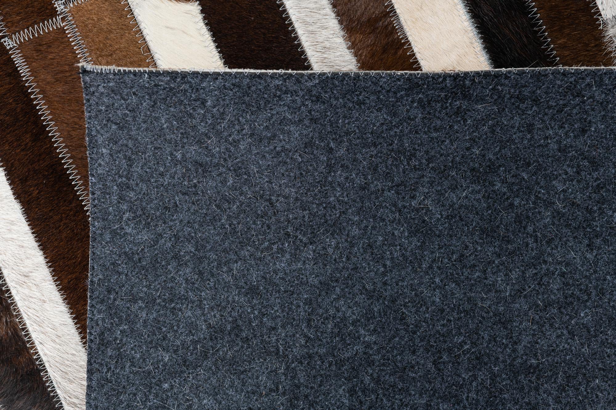 5' x 8' Cowhide Leather Rug