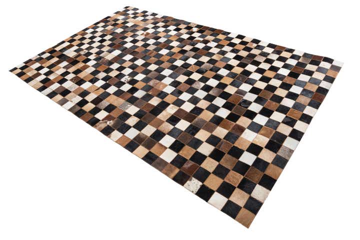 5' x 8' Cowhide Leather Rug