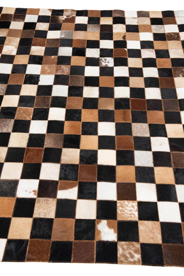 Detail image of 5' x 8' Cowhide Leather Rug