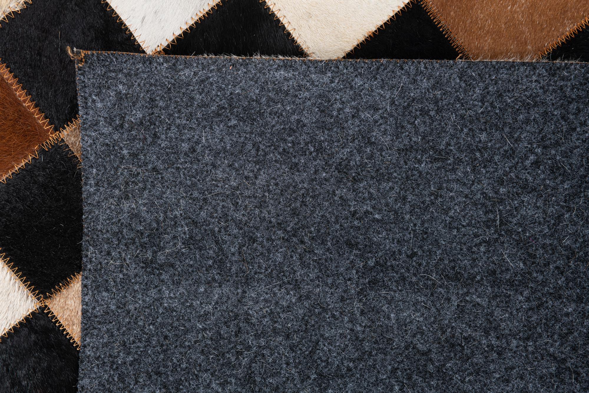 5' x 8' Cowhide Leather Rug
