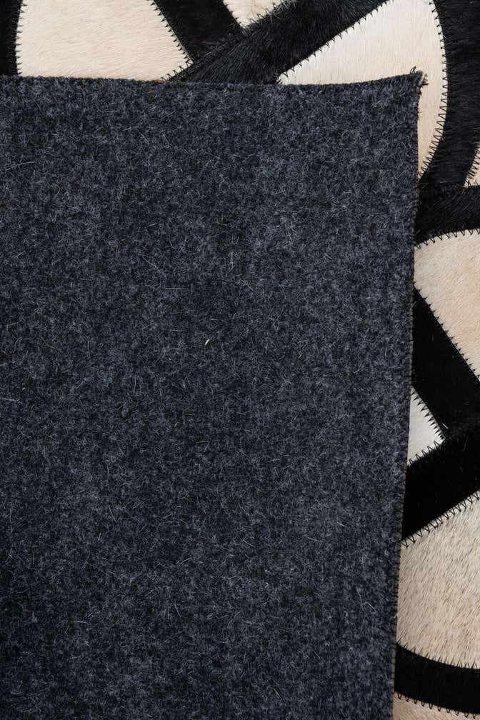 5' 2 x 8' Cowhide Leather Rug