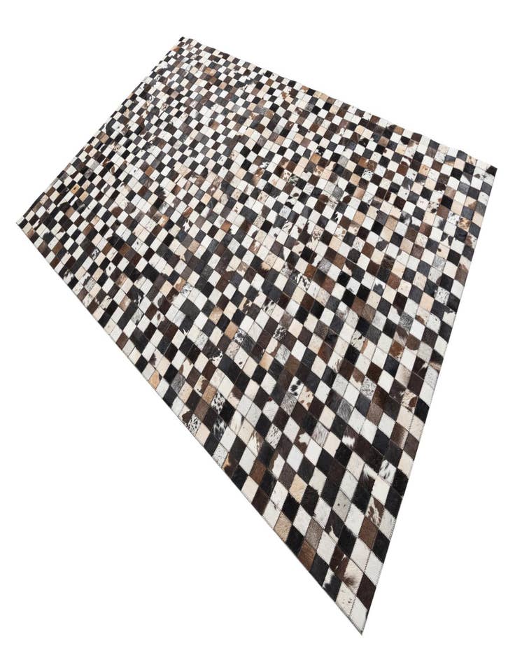Detail image of 5' 2 x 8' 2 Cowhide Leather Rug