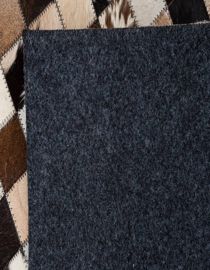 Detail image of 5' 2 x 8' 2 Cowhide Leather Rug