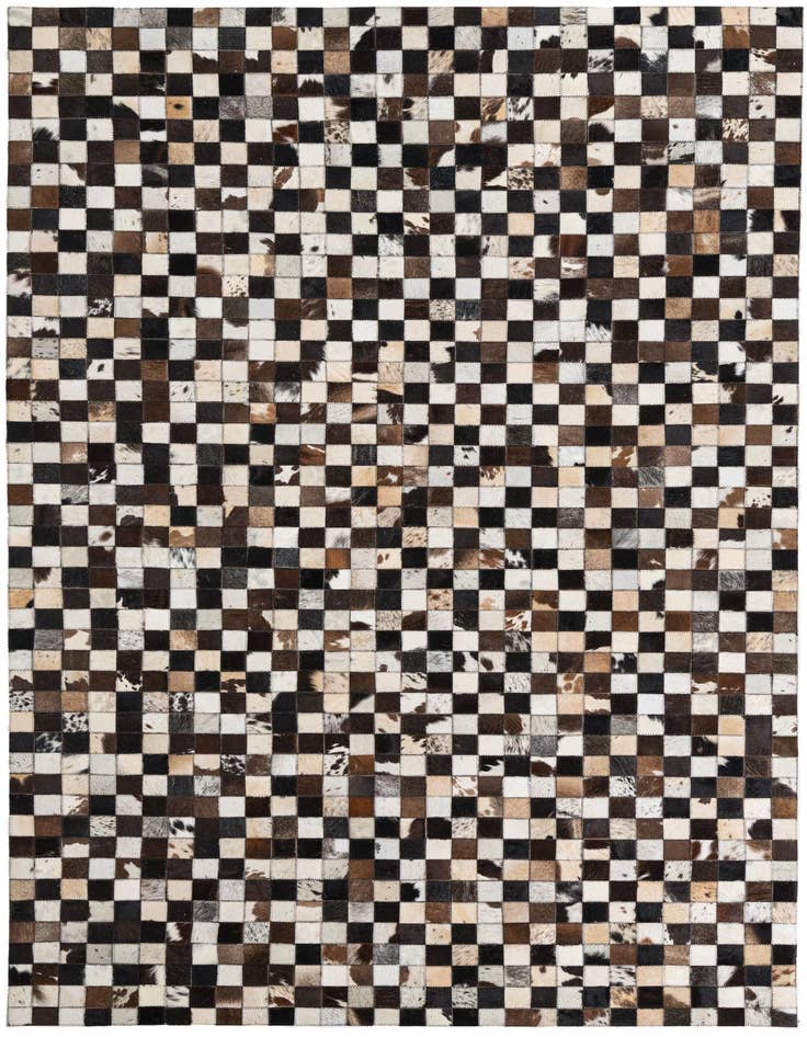 Detail image of 5' 2 x 8' 2 Cowhide Leather Rug