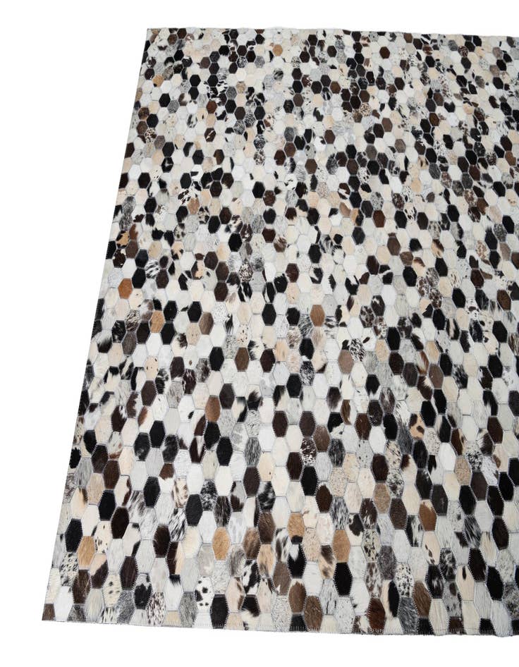 Detail image of 5' x 8' 1 Cowhide Leather Rug