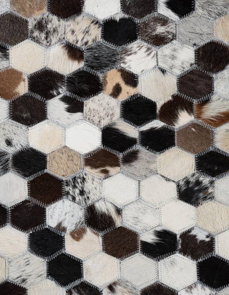 Detail image of 5' x 8' 1 Cowhide Leather Rug